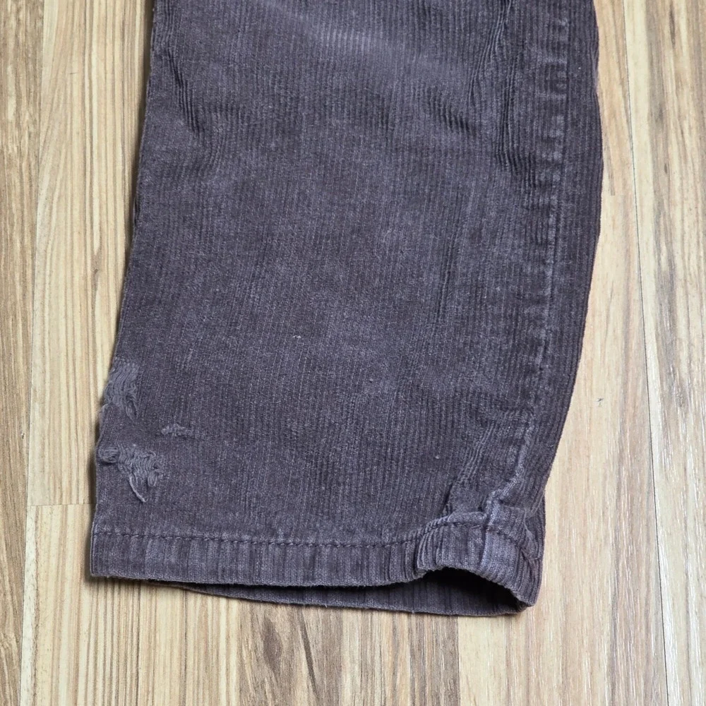 Gymboree Slim Fit Corduroy Pants Boy's Size 5 Brown Adjustable‎ Waist